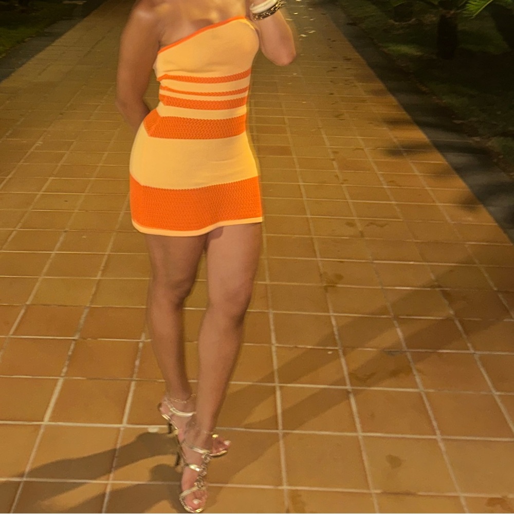 Orange Mini Dress